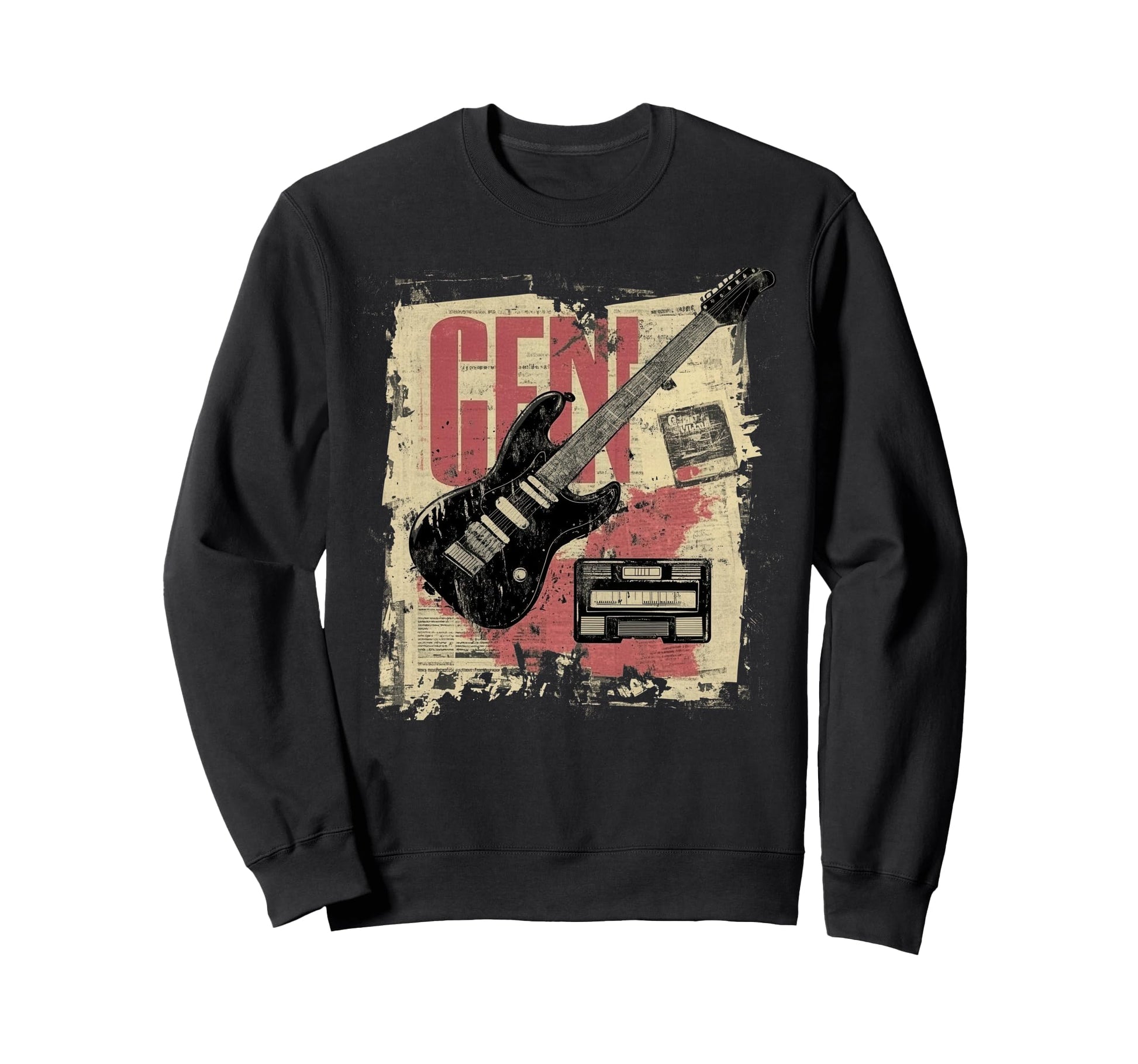 80S 90S Punk Grunge Music Gen X Sweatshirt - Custom Art Print Men Women - T-Shirt, Sweatshirt, Hoodie