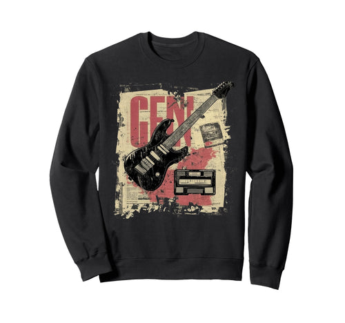 80S 90S Punk Grunge Music Gen X Sweatshirt - Custom Art Print Men Women - T-Shirt, Sweatshirt, Hoodie