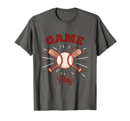 Game Day Baseball Funny Baseball Life T-Shirt - Novelty Apparel for Adults - T-Shirt, Sweatshirt, Hoodie