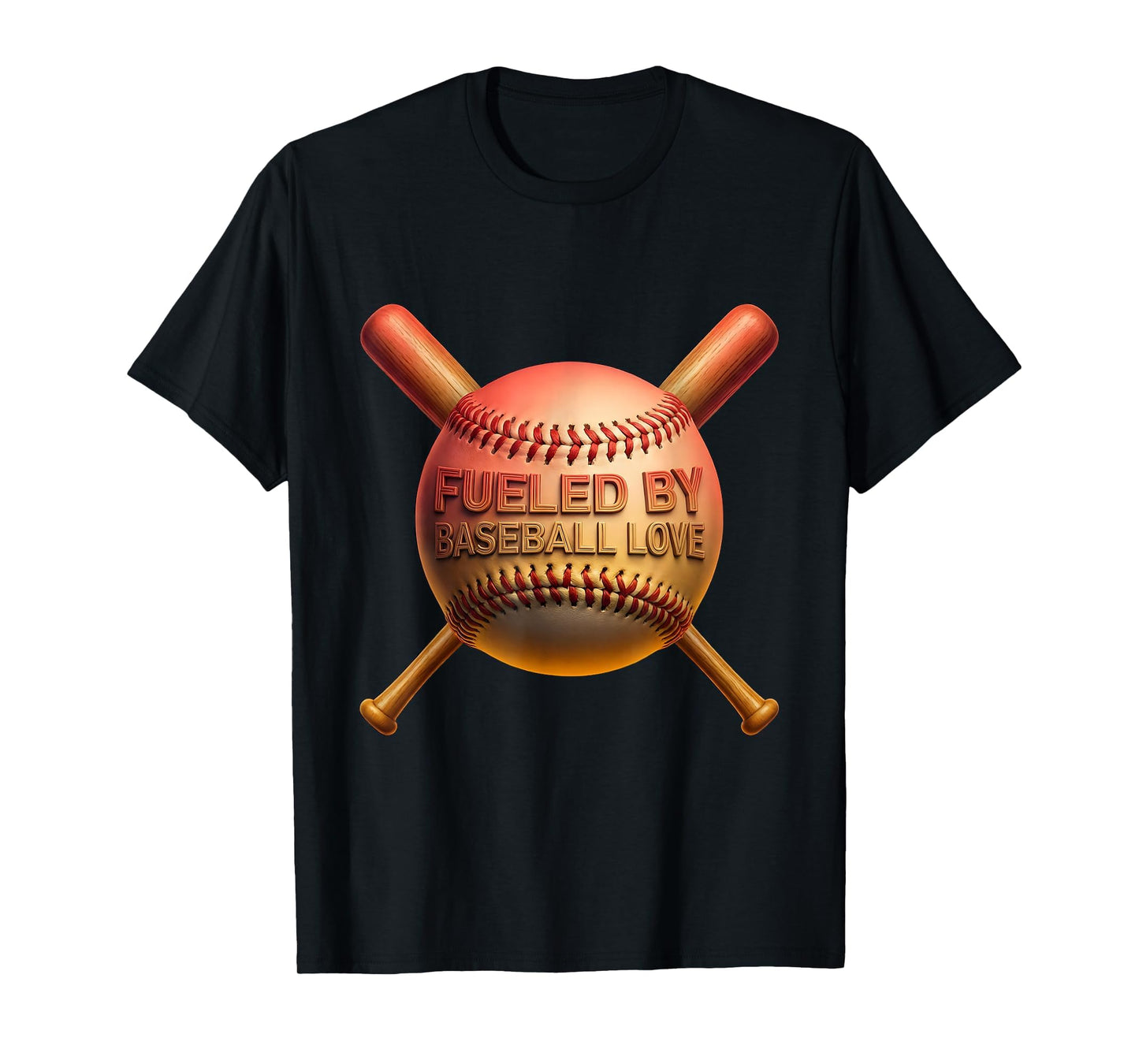 Fueled Baseball Love Baseball Mom T-Shirt - Novelty Apparel for Adults - T-Shirt, Sweatshirt, Hoodie