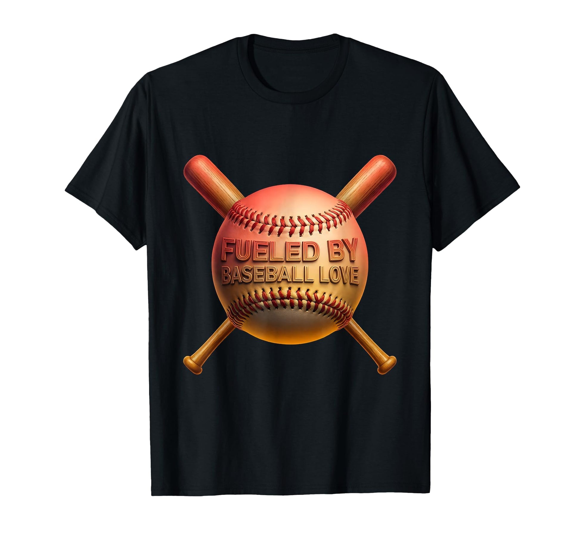 Fueled Baseball Love Baseball Mom T-Shirt - Novelty Apparel for Adults - T-Shirt, Sweatshirt, Hoodie