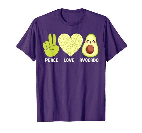 Peace Love Avocado Guacamole Avocados T-Shirt - Trendy Graphic Unisex - T-Shirt, Sweatshirt, Hoodie