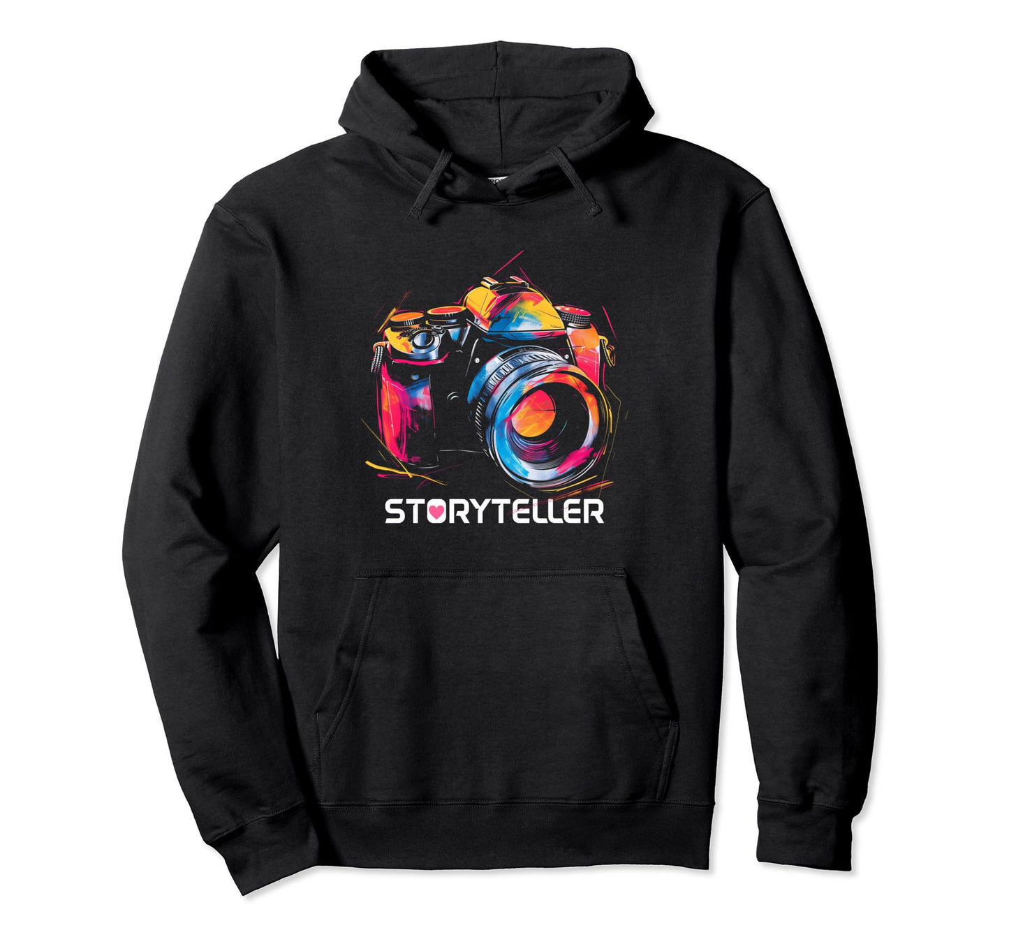 Photographer Storyteller Camera Hoodie - Fun Novelty Design Unisex - T-Shirt, Sweatshirt, Hoodie