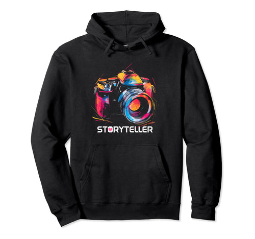 Photographer Storyteller Camera Hoodie - Fun Novelty Design Unisex - T-Shirt, Sweatshirt, Hoodie