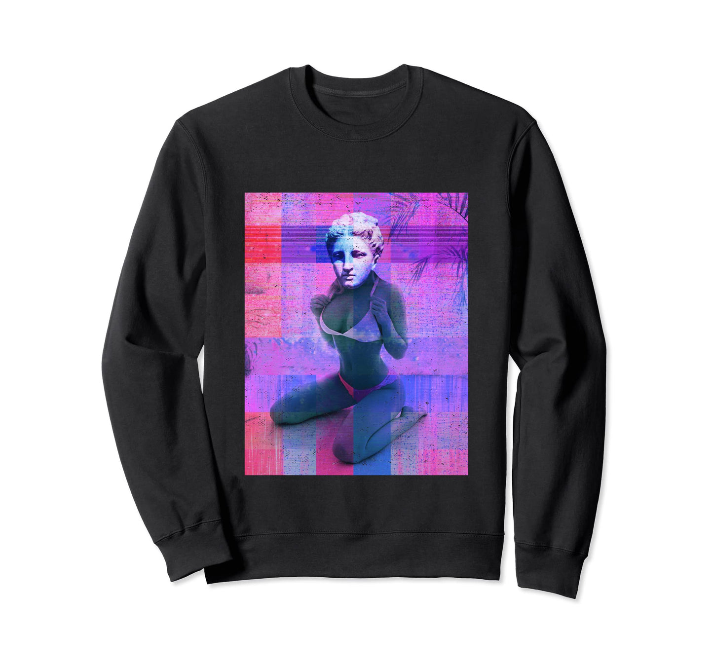 Posing Statue Vaporwave Aesthetic Sweatshirt - Fun Novelty Design Men Women - T-Shirt, Sweatshirt, Hoodie