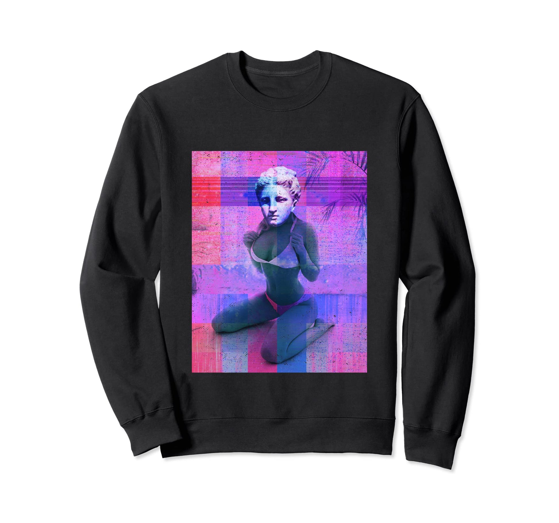 Posing Statue Vaporwave Aesthetic Sweatshirt - Fun Novelty Design Men Women - T-Shirt, Sweatshirt, Hoodie