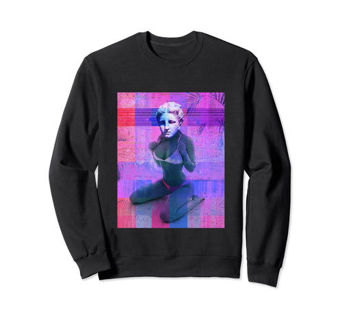 Posing Statue Vaporwave Aesthetic Sweatshirt - Fun Novelty Design Men Women - T-Shirt, Sweatshirt, Hoodie