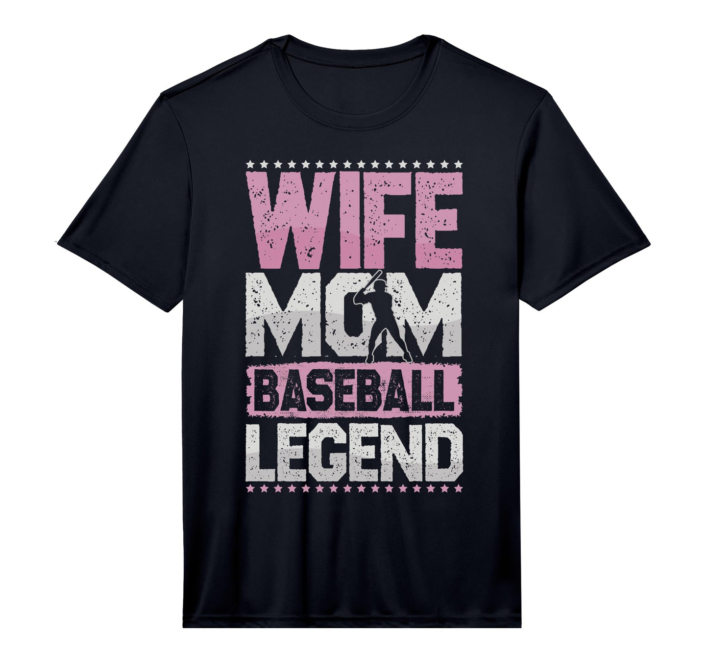 Mens Cricket Wife Mom Baseball Legend T-Shirt - Custom Art Print Men Women - T-Shirt, Sweatshirt, Hoodie