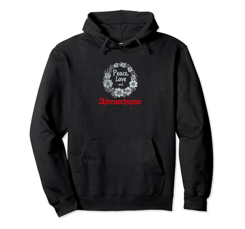 Occult Grunge Conspiracy Club Peace Love Hoodie - Minimalist Print Unisex - T-Shirt, Sweatshirt, Hoodie