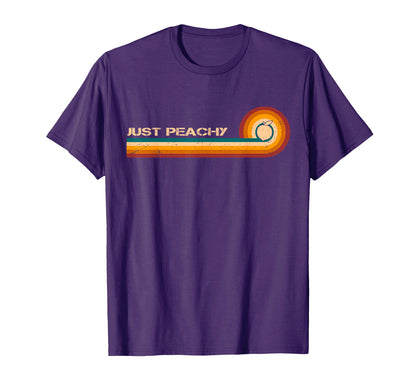Sarcastic Stripes Just Peachy T-Shirt - Custom Art Print for Adults - T-Shirt, Sweatshirt, Hoodie