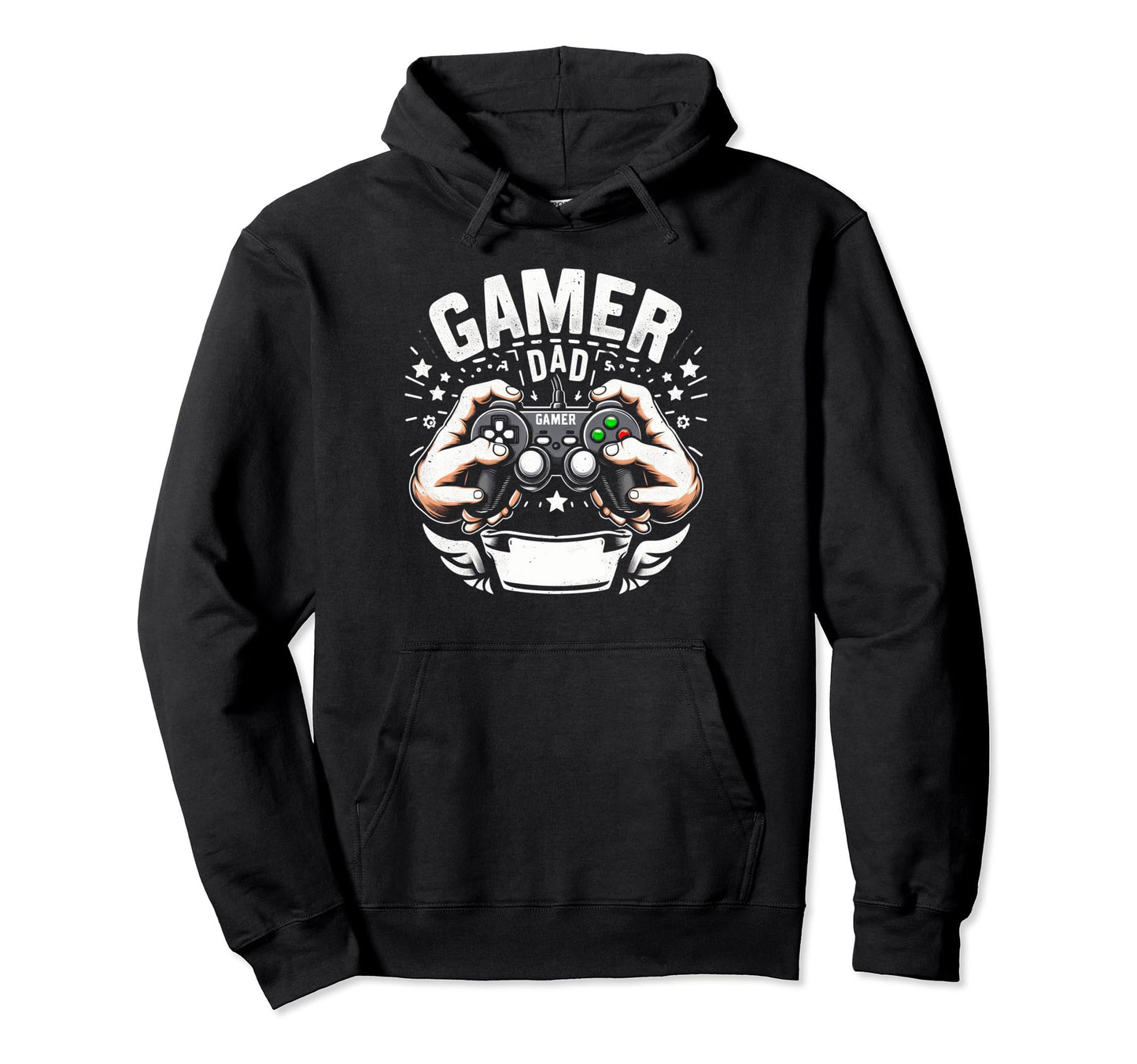 Gamer Dad Game Controller Gaming Hoodie - Fun Novelty Design Men Women - T-Shirt, Sweatshirt, Hoodie