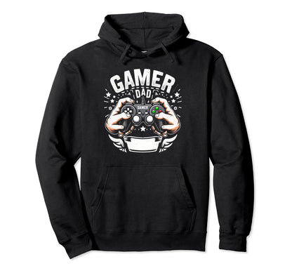 Gamer Dad Game Controller Gaming Hoodie - Fun Novelty Design Men Women - T-Shirt, Sweatshirt, Hoodie
