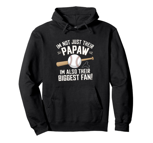 Their Biggest Fan Softball Baseball Papaw Hoodie - Custom Art Print Unisex - T-Shirt, Sweatshirt, Hoodie
