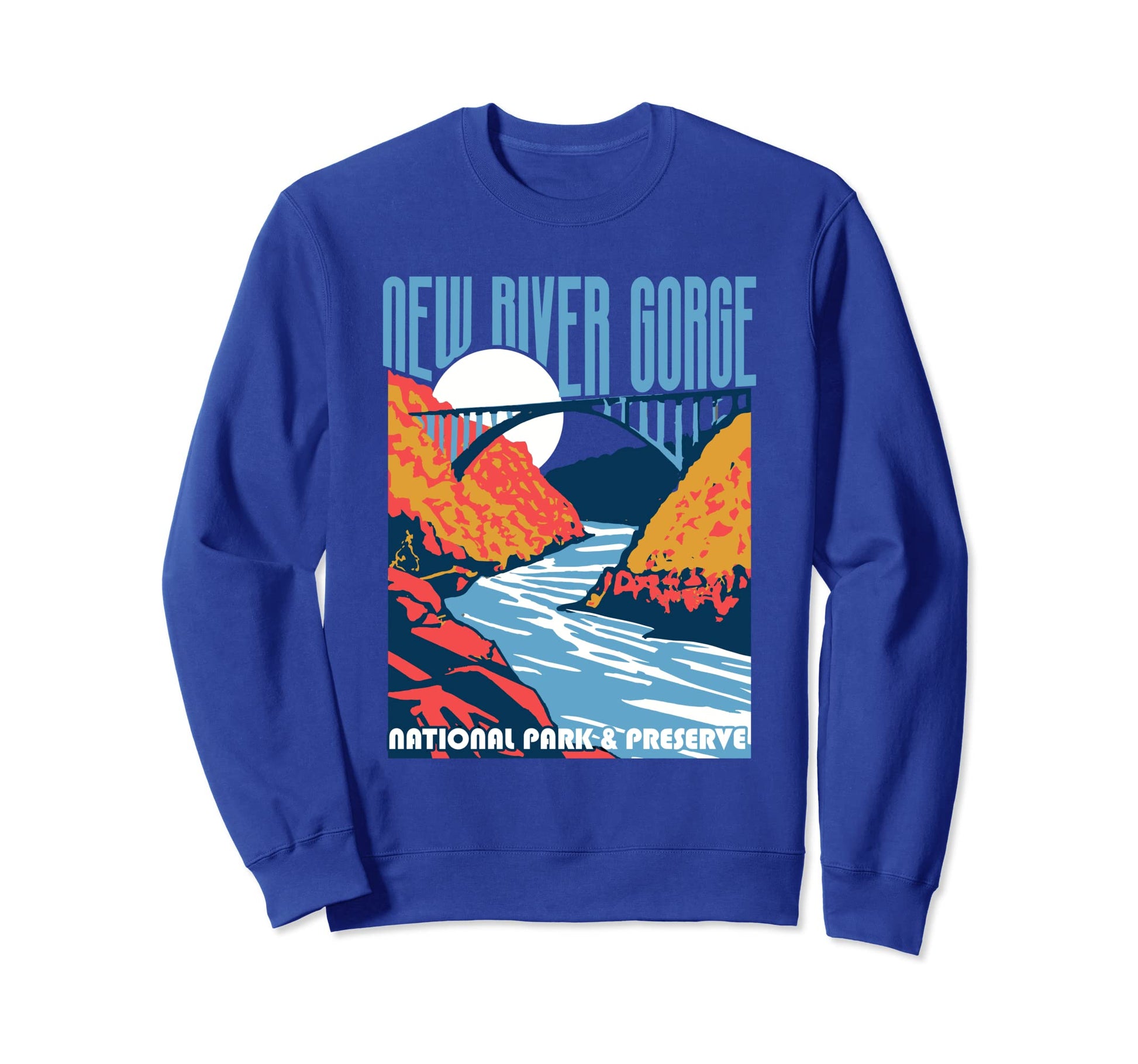 New River Gorge National Park West Sweatshirt - Graphic Print Unisex - T-Shirt, Sweatshirt, Hoodie