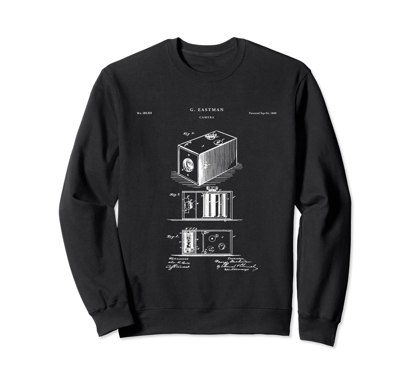 Eastman Camera Patent Camera Sweatshirt - Aesthetic Graphic for Adults - T-Shirt, Sweatshirt, Hoodie