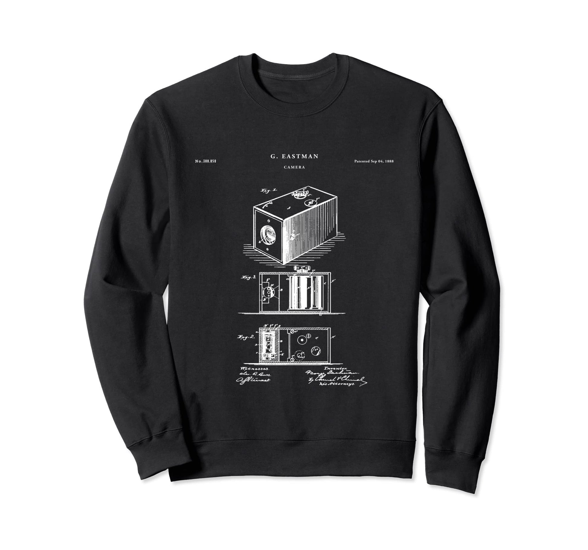 Eastman Camera Patent Camera Sweatshirt - Aesthetic Graphic for Adults - T-Shirt, Sweatshirt, Hoodie