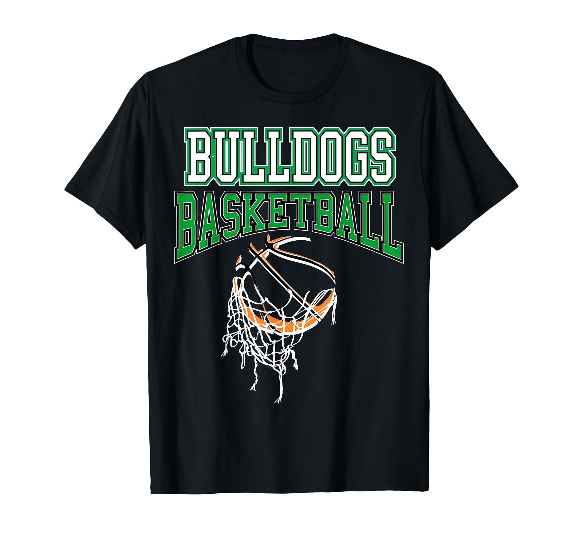 Bulldogs Basketball Mom Game Day Green T-Shirt - Graphic Print Unisex - T-Shirt, Sweatshirt, Hoodie