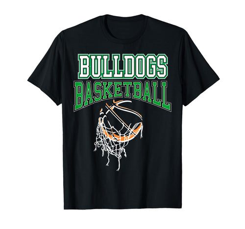 Bulldogs Basketball Mom Game Day Green T-Shirt - Graphic Print Unisex - T-Shirt, Sweatshirt, Hoodie