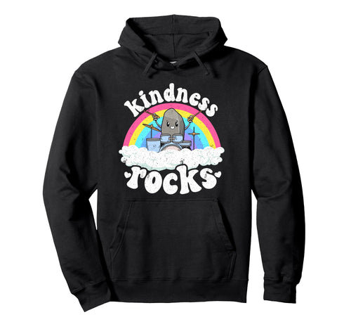 Anti Bullying Rainbow Hippie Music Hoodie - Graphic Print for Adults - T-Shirt, Sweatshirt, Hoodie