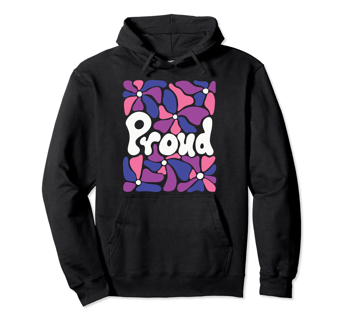 Proud Gender Fluid Pride Boho Flowers Hoodie - Streetwear Style for Adults - T-Shirt, Sweatshirt, Hoodie