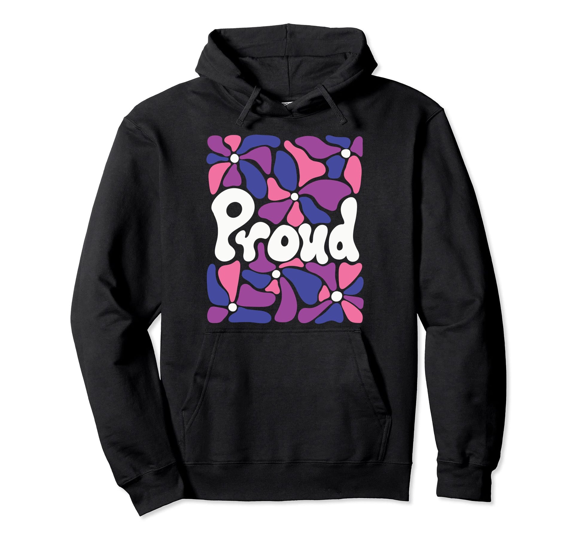 Proud Gender Fluid Pride Boho Flowers Hoodie - Streetwear Style for Adults - T-Shirt, Sweatshirt, Hoodie