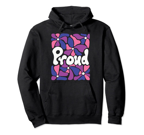 Proud Gender Fluid Pride Boho Flowers Hoodie - Streetwear Style for Adults - T-Shirt, Sweatshirt, Hoodie