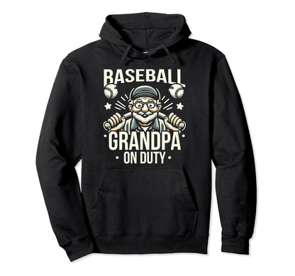 Baseball Grandpa Grandfather Gramps Hoodie - Graphic Print for Adults - T-Shirt, Sweatshirt, Hoodie