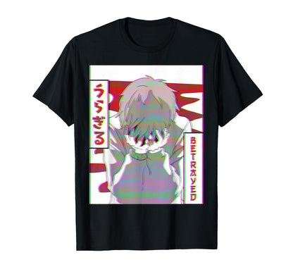 Emo Anime Japanese Vaporwave Aesthetic T-Shirt - Trendy Graphic for Adults - T-Shirt, Sweatshirt, Hoodie