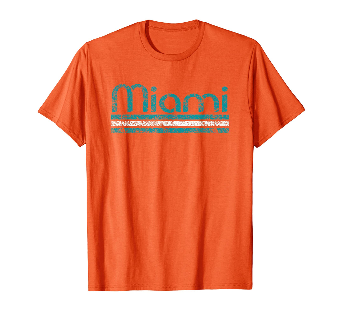 Miami Florida Weathered Stripe T-Shirt - Trendy Graphic for Adults - T-Shirt, Sweatshirt, Hoodie