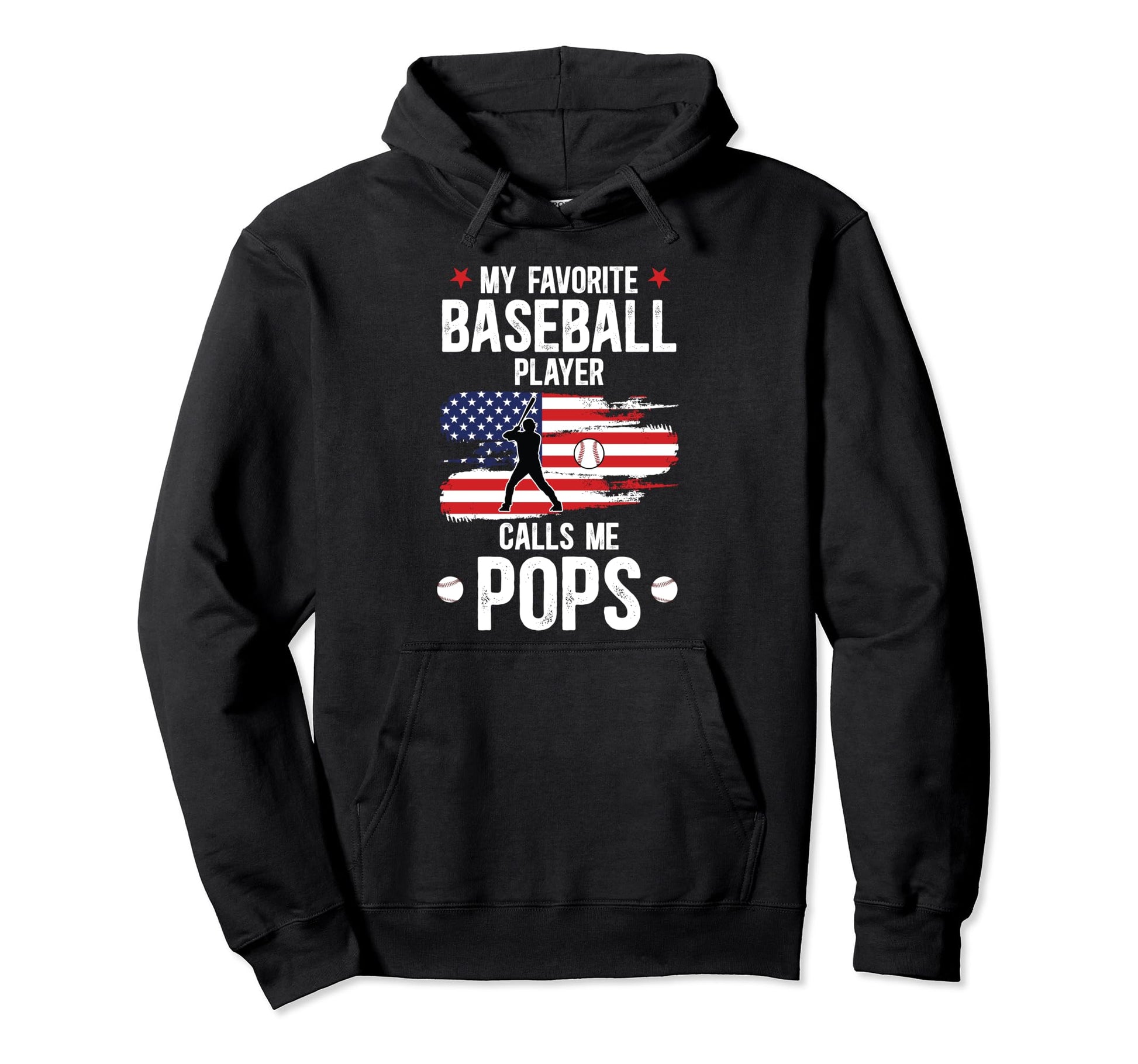 My Favorite Baseball Player Pops Hoodie - Aesthetic Graphic Unisex - T-Shirt, Sweatshirt, Hoodie