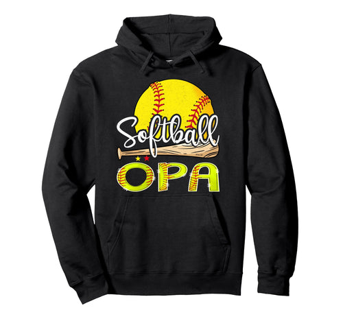 Softball Opa Softball Player Game Day Hoodie - Novelty Apparel Unisex - T-Shirt, Sweatshirt, Hoodie