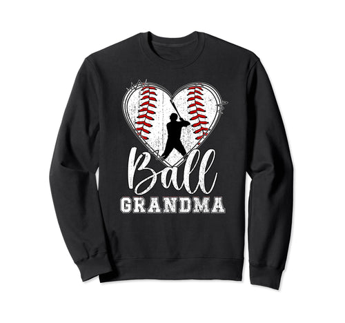 Ball Grandma Baseball Grandma Sweatshirt - Trendy Graphic for Adults - T-Shirt, Sweatshirt, Hoodie