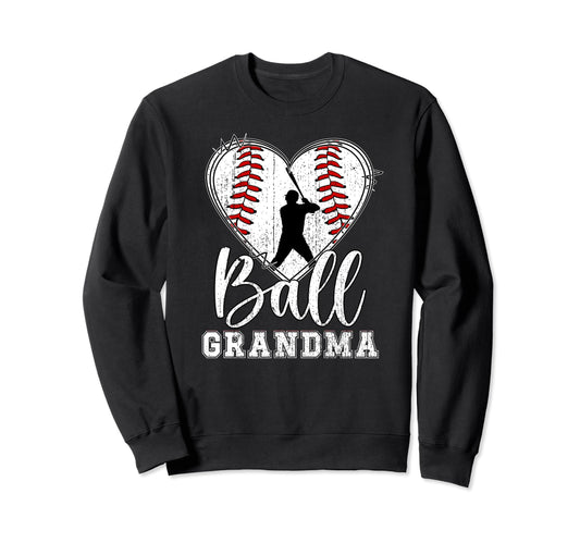 Ball Grandma Baseball Grandma Sweatshirt - Trendy Graphic for Adults - T-Shirt, Sweatshirt, Hoodie