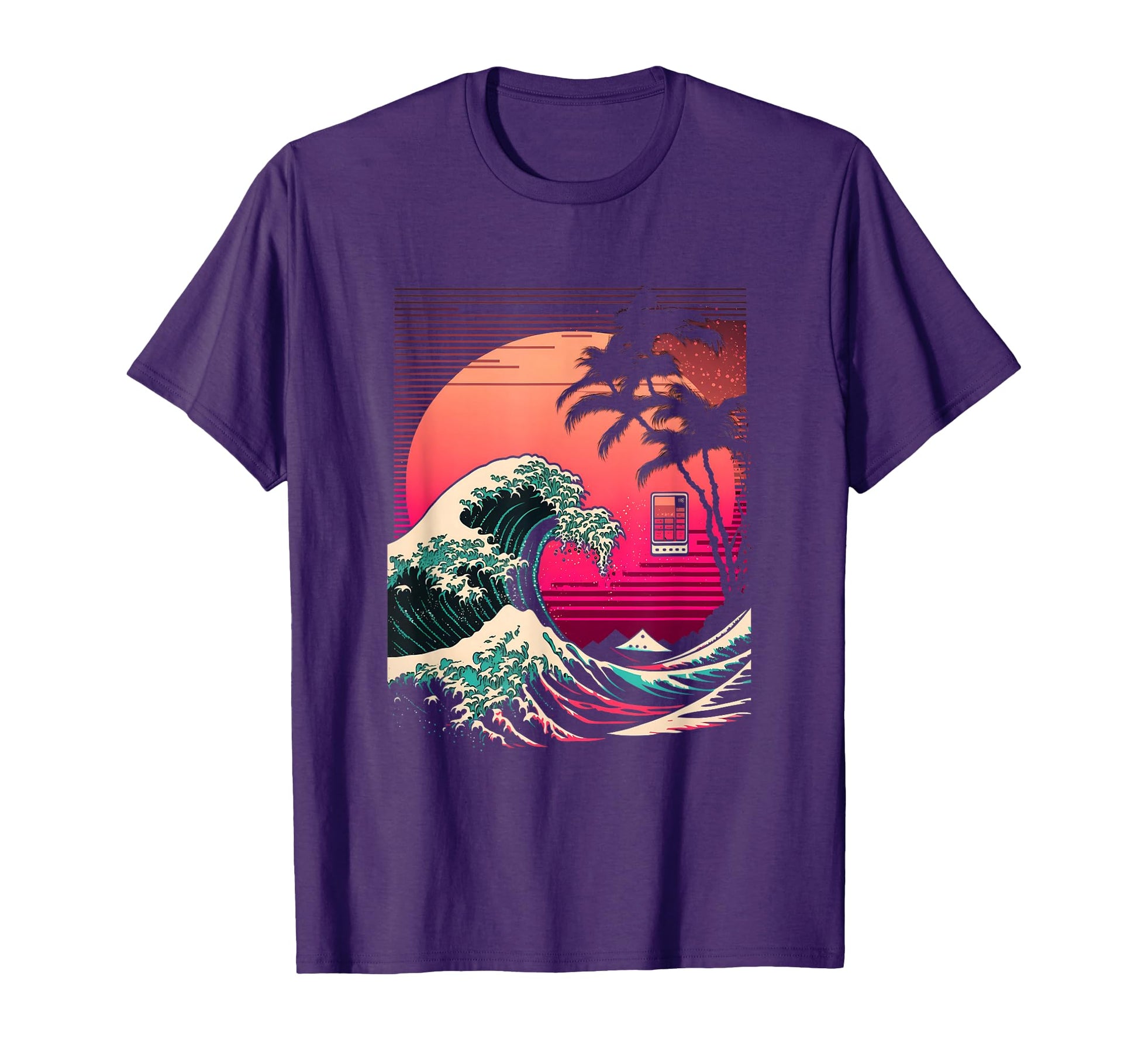 Great Wave Off Kanagawa Glitch T-Shirt - Streetwear Style for Adults - T-Shirt, Sweatshirt, Hoodie