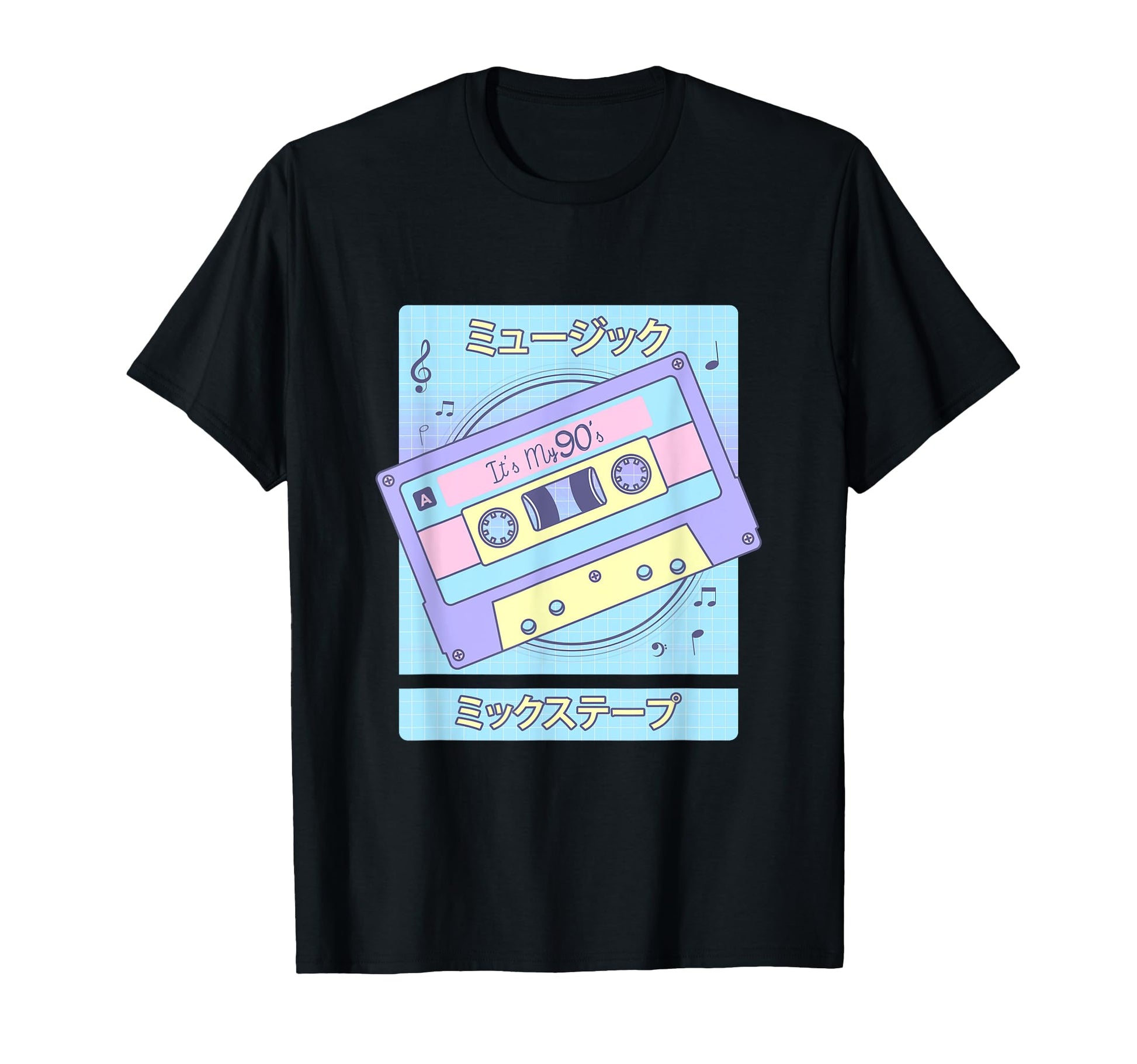 Mix Tape 90S Japanese Otaku Aesthetic T-Shirt - Unique Graphic for Adults - T-Shirt, Sweatshirt, Hoodie