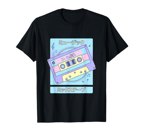 Mix Tape 90S Japanese Otaku Aesthetic T-Shirt - Unique Graphic for Adults - T-Shirt, Sweatshirt, Hoodie