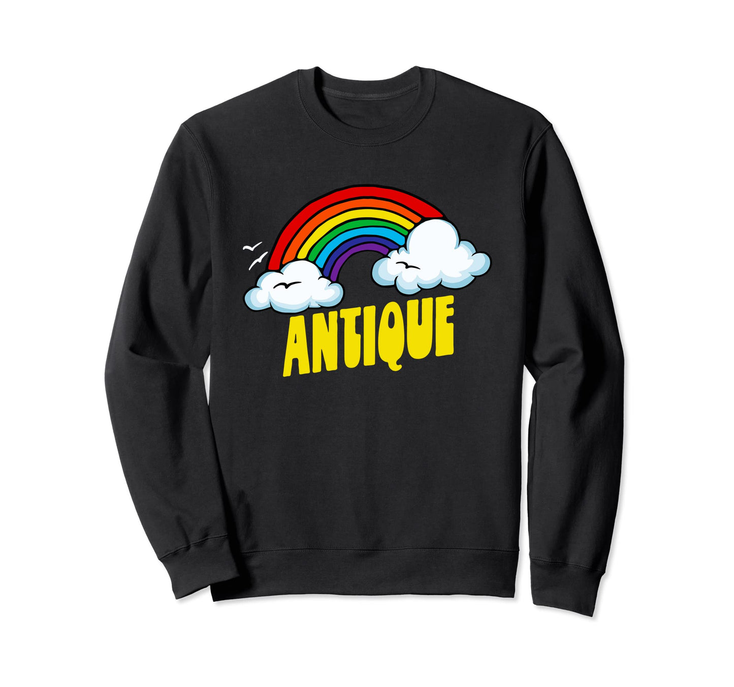 Antique Funny Sarcastic 80S Rainbow Sweatshirt - Streetwear Style Men Women - T-Shirt, Sweatshirt, Hoodie