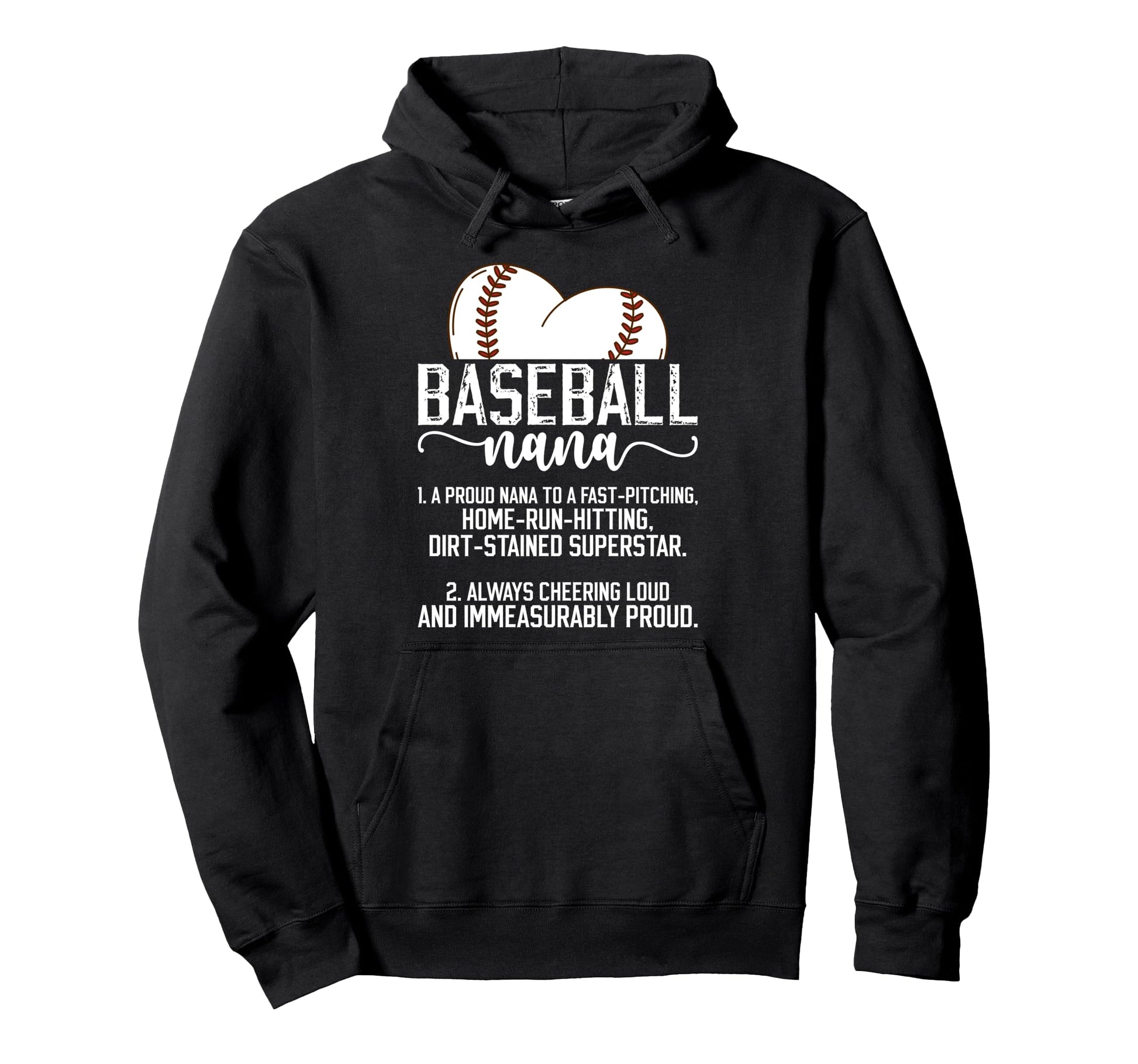 Baseball Nana Definition Nana Hoodie - Casual Everyday Wear for Adults - T-Shirt, Sweatshirt, Hoodie