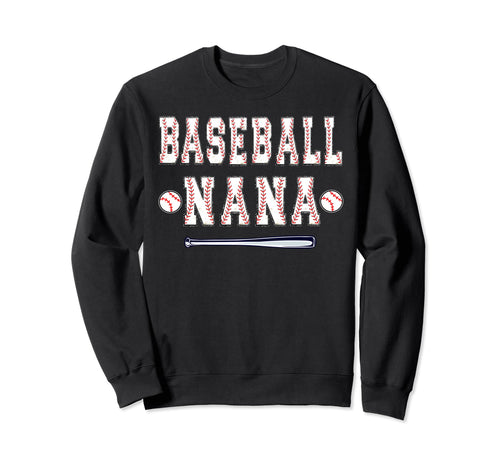 Baseball Player Nana Grandma Sweatshirt - Aesthetic Graphic for Adults - T-Shirt, Sweatshirt, Hoodie