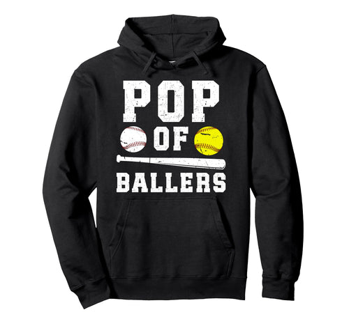 Pop Ballers Proud Baseball Softball Pop Hoodie - Unique Graphic for Adults - T-Shirt, Sweatshirt, Hoodie