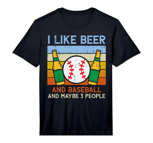 Mens I Like Beer Baseball 3 People Funny T-Shirt - Streetwear Style Unisex - T-Shirt, Sweatshirt, Hoodie