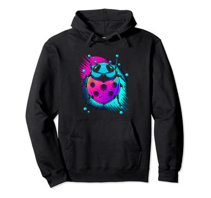 Vaporwave Ladybug Aesthetic Japanes Hoodie - Unique Graphic for Adults - T-Shirt, Sweatshirt, Hoodie