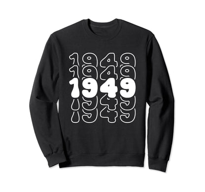 75 Year Old Groovy 75Th Birthday Sweatshirt - Novelty Apparel for Adults - T-Shirt, Sweatshirt, Hoodie