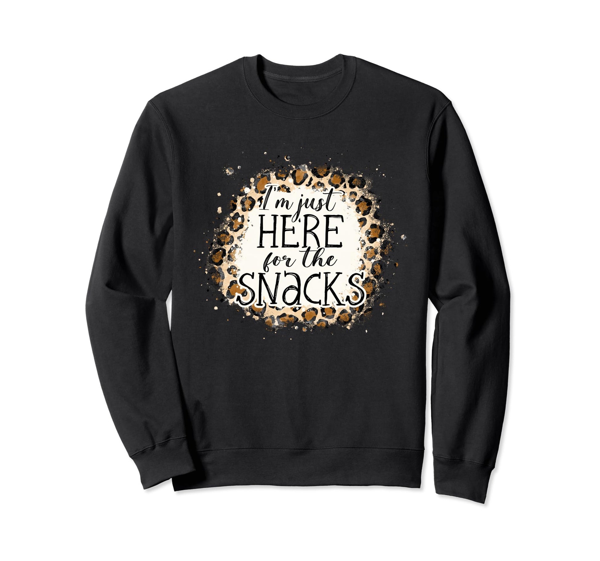 Im Just Here Snacks Baseball Sister Sweatshirt - Trendy Graphic Men Women - T-Shirt, Sweatshirt, Hoodie