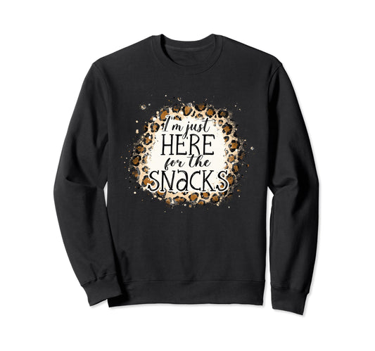 Im Just Here Snacks Baseball Sister Sweatshirt - Trendy Graphic Men Women - T-Shirt, Sweatshirt, Hoodie