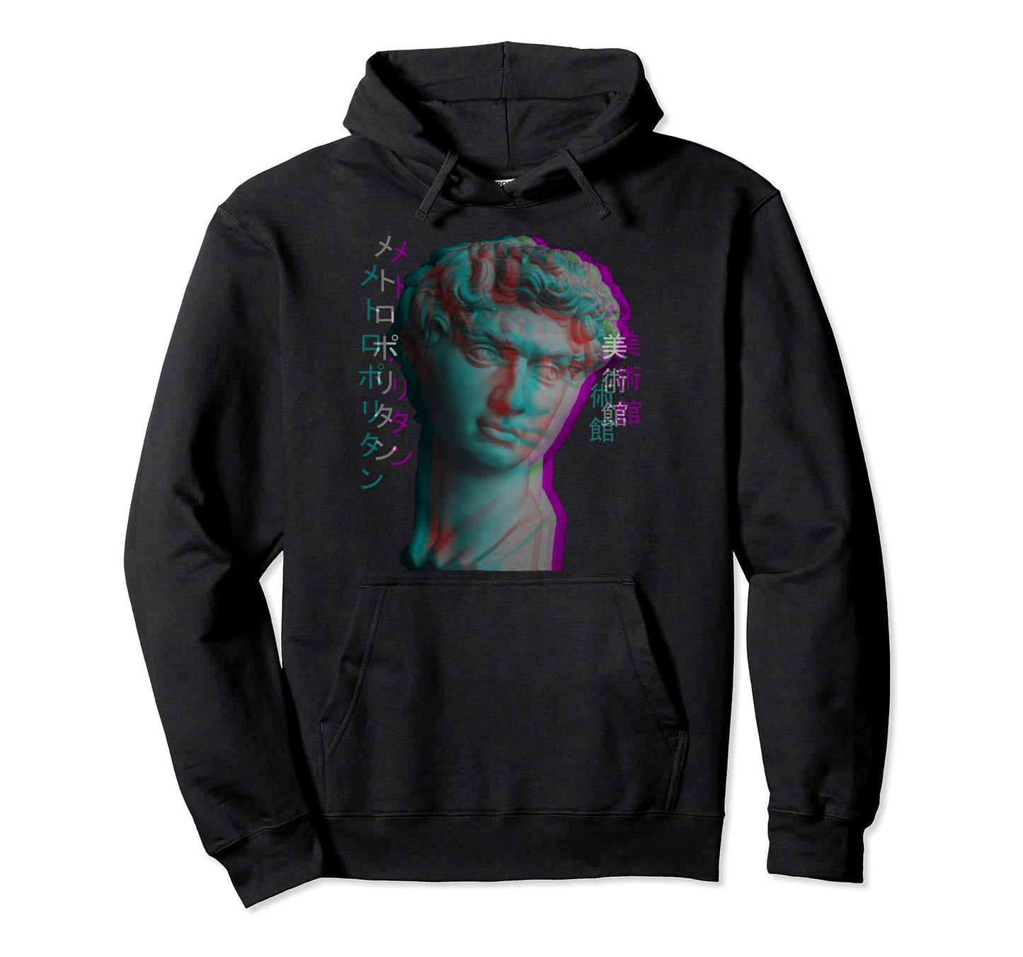 Ancient Greek Sculpture Vaporwave Hoodie - Streetwear Style for Adults - T-Shirt, Sweatshirt, Hoodie