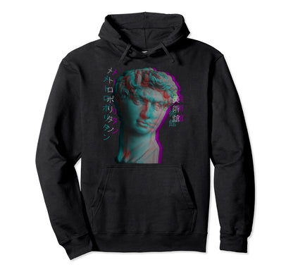 Ancient Greek Sculpture Vaporwave Hoodie - Streetwear Style for Adults - T-Shirt, Sweatshirt, Hoodie