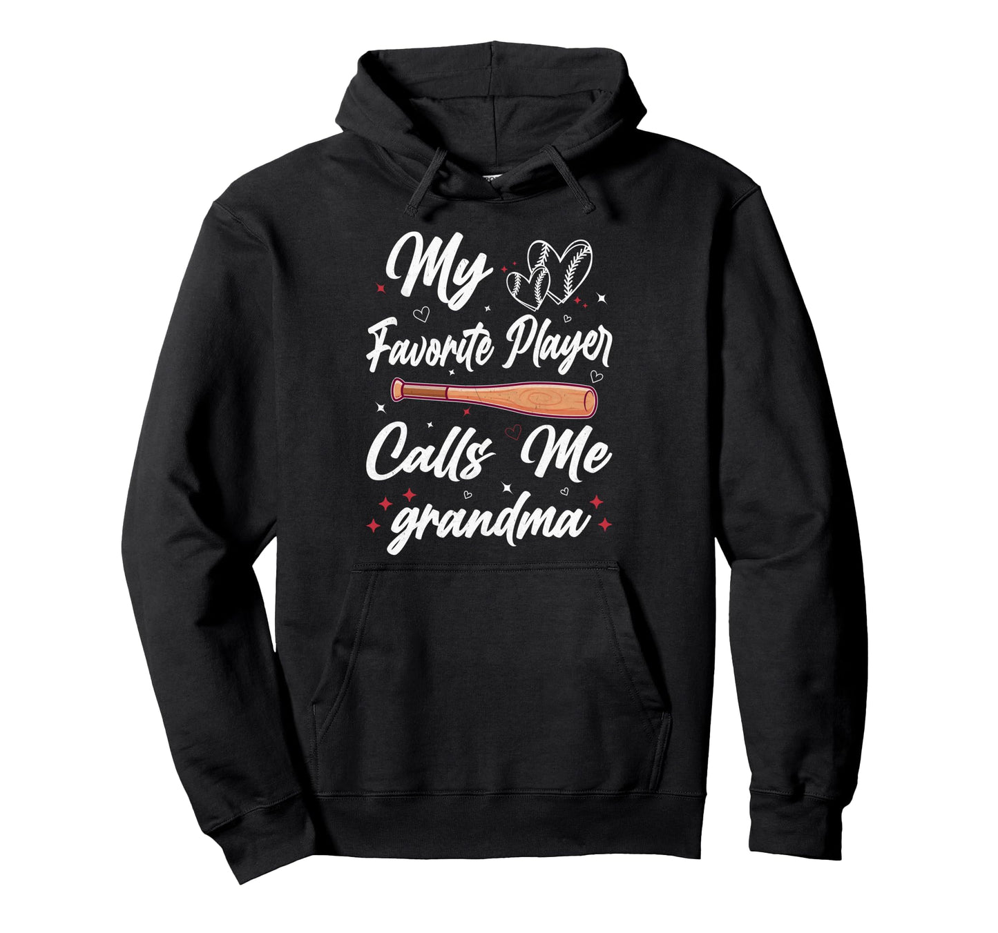 My Favorite Player Calls Me Grandma Hoodie - Minimalist Print Men Women - T-Shirt, Sweatshirt, Hoodie
