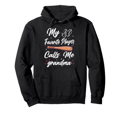My Favorite Player Calls Me Grandma Hoodie - Minimalist Print Men Women - T-Shirt, Sweatshirt, Hoodie