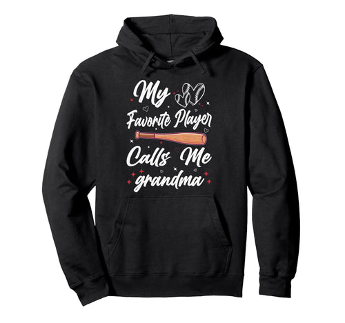My Favorite Player Calls Me Grandma Hoodie - Minimalist Print Men Women - T-Shirt, Sweatshirt, Hoodie